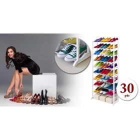 Timeless Home 10 soros cipőtároló - fehér (HOP1000220)