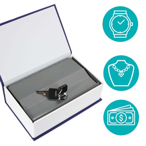 Timeless Home Könyv alakú biztonsági doboz-kék (HOP1000291-1)