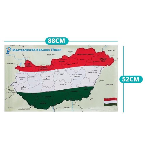 Timeless Home Magyarország kaparós térkép (HOP1000415)