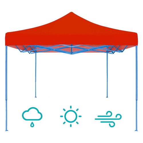 Timeless Garden Összecsukható kerti pavilon több típusban-2,9x2,9 méteres-piros-pavilon (HOP1000712-2)