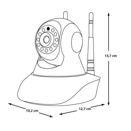Timeless Tools Mozgatható WiFi kamera 2 antennával (HOP1000774)