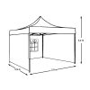 Timeless Garden Összecsukható kerti pavilon több típusban-2,9x2,9 méteres-fehér-pavilon+oldalfal+hordtáska (HOP1000807-3)