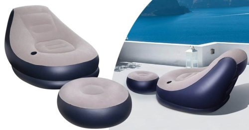 Timeless Home Felfújható fotel lábtartóval (HOP1000865-1)