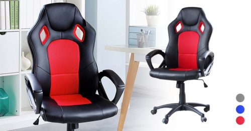 Timeless Office Gamer szék több színben - basic-színes háttámla, piros (HOP1000870-3)