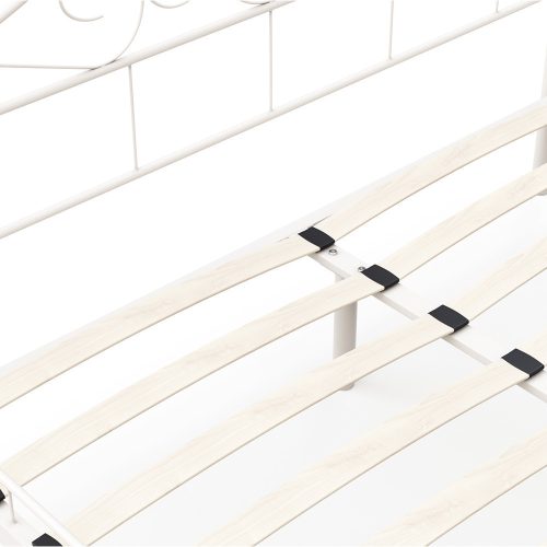 Timeless Home Mimi fém ágykeret ajándék ágyráccsal több méretben és színben-Fehér 160x200cm (HOP1000897-2)