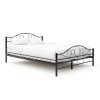 Timeless Home Mimi fém ágykeret ajándék ágyráccsal több méretben és színben-Fekete 140x200cm (HOP1000898-1)