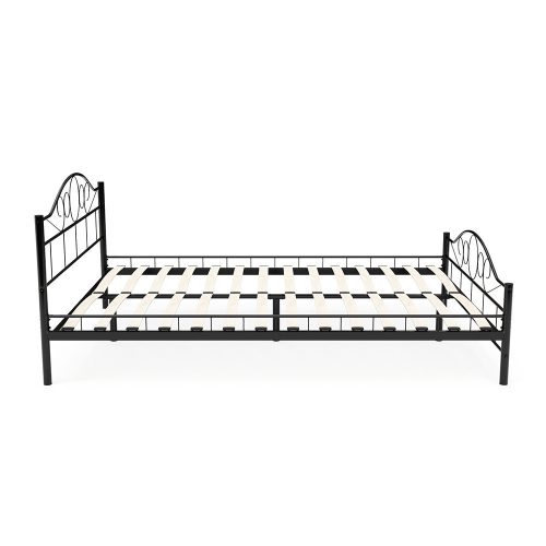 Timeless Home Mimi fém ágykeret ajándék ágyráccsal több méretben és színben-Fekete 140x200cm (HOP1000898-1)