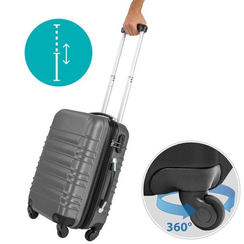 Timeless Home 4 db-os merev falú bőrönd szett, 4 színben-szürke (HOP1000938-2)