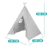 Timeless Toys Indián sátor gyerekeknek, szürke (HOP1000941-4)