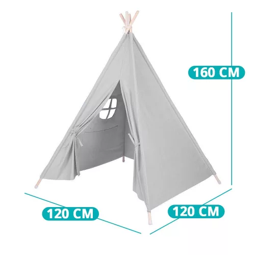 Timeless Toys Indián sátor gyerekeknek, szürke (HOP1000941-4)