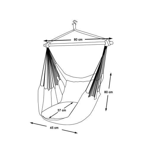 Timeless Garden Függőszék párnával-törtfehér (HOP1000956-1)