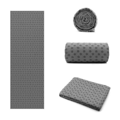 Timeless Sport Csúszásgátlós jógatörölköző ajándék táskával-szürke (HOP1000973-3)