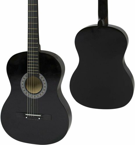 Timeless Hobby Akusztikus gitár szett kezdőknek, ajándék hangolóval, 2 színben-fekete (HOP1000982-1)