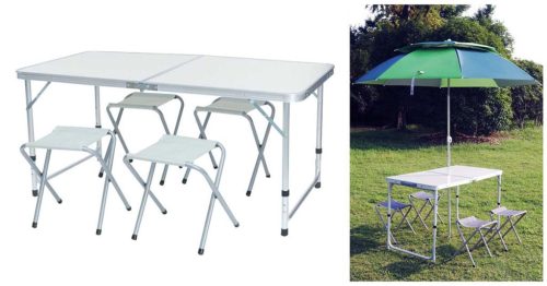 Timeless Garden Kemping asztal 4 székkel (HOP1001049)