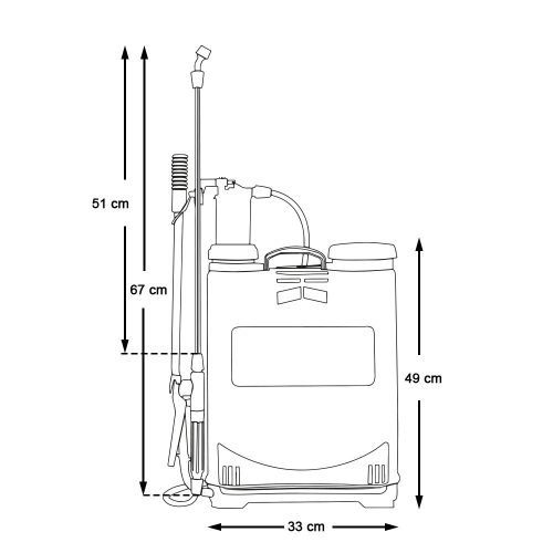 Timeless Garden Háti permetező, 16 L (HOP1001050)