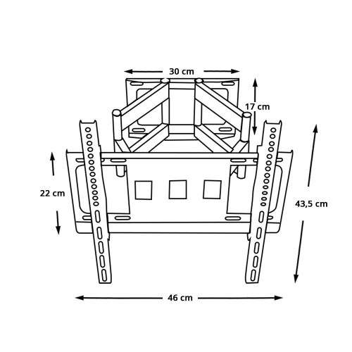 Timeless Tools Dönthető, forgatható falikonzol (HOP1001067)