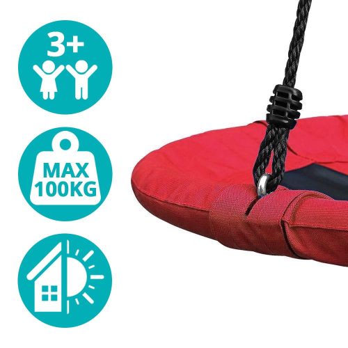 Timeless Garden Fészekhinta-110 cm-es-piros-sátor nélkül (HOP1001104-2)