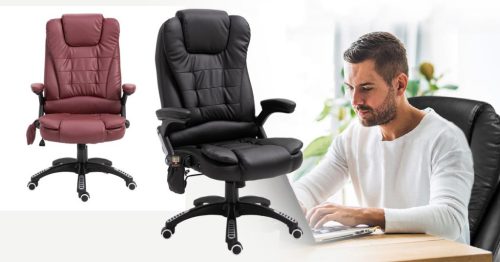 Timeless Office Irodai forgószék masszázs funkcióval, 2 színben-fekete (HOP1001119-2)