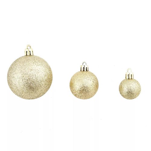 Timeless Christmas 112 részes karácsonyfadísz, több színben-arany (HOP1001123-2)