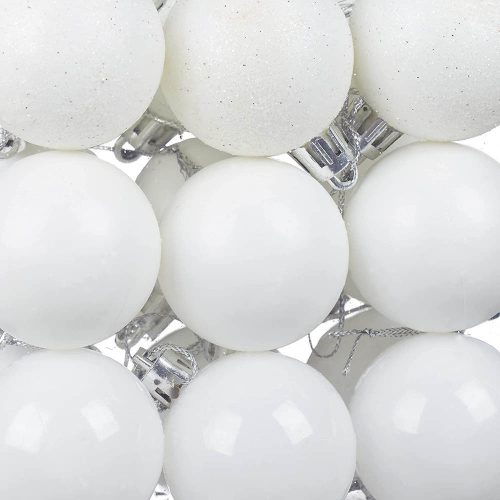 Timeless Christmas 112 részes karácsonyfadísz, több színben-fehér (HOP1001123-5)