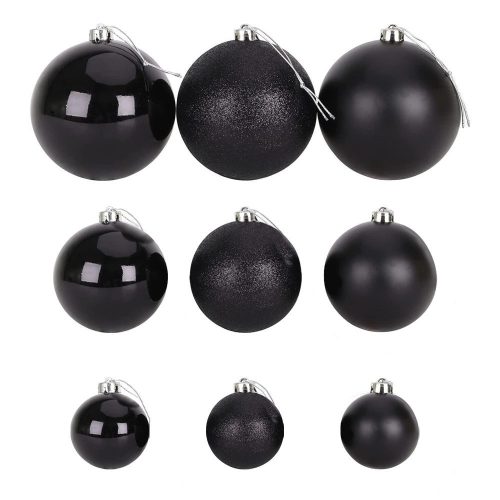 Timeless Christmas 112 részes karácsonyfadísz, fekete (HOP1001123-7)