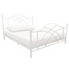 Timeless Home Lotti fém ágykeret ajándék ágyráccsal, több méretben és színben-Fehér 90x200 cm (HOP1001132-2)