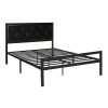 Timeless Home Hanna fém ágykeret ajándék ágyráccsal, több méretben és színben-Fekete 160x200 cm-es-fekete (HOP1001138-1)