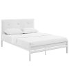 Timeless Home Hanna fém ágykeret ajándék ágyráccsal, több méretben és színben-Fehér 160x200 cm-es-fehér (HOP1001138-2)