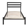 Timeless Home Bella fém ágykeret ajándék ágyráccsal, több méretben és színben-Fekete 90x200 cm-es-fekete (HOP1001140-1)