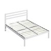 Timeless Home Bella fém ágykeret ajándék ágyráccsal, több méretben és színben-Fehér 160x200 cm-es-fehér (HOP1001142-2)