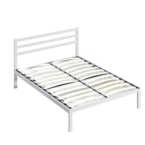 Timeless Home Bella fém ágykeret ajándék ágyráccsal, több méretben és színben-Fehér 160x200 cm-es-fehér (HOP1001142-2)