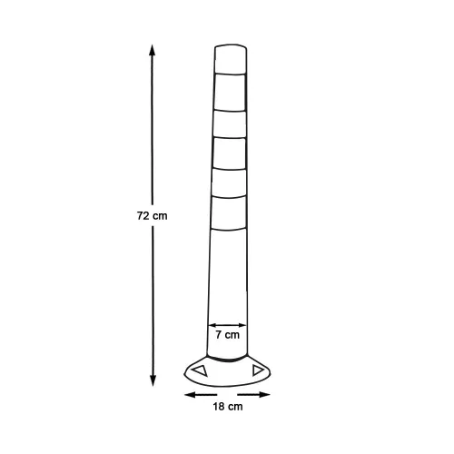Timeless Tools Műanyag terelőoszlop 5 db (HOP1001181)