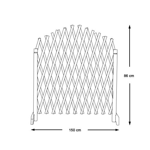 Timeless Garden 2 db-os állítható fa futtatórács növényeknek (HOP1001196)