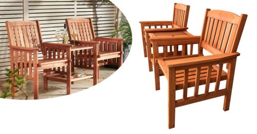 Timeless Garden Fa 2 személyes kerti garnitúra (HOP1001210)