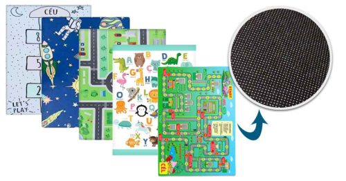 Timeless Toys Gyerekszőnyeg 130*180cm, több típusban-Ugróiskola (HOP1001235-1)