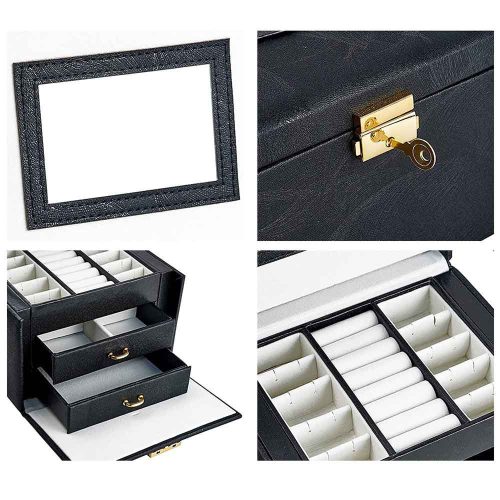 Timeless Beauty Ékszertartó táska, több színben-fekete (HOP1001273-1)