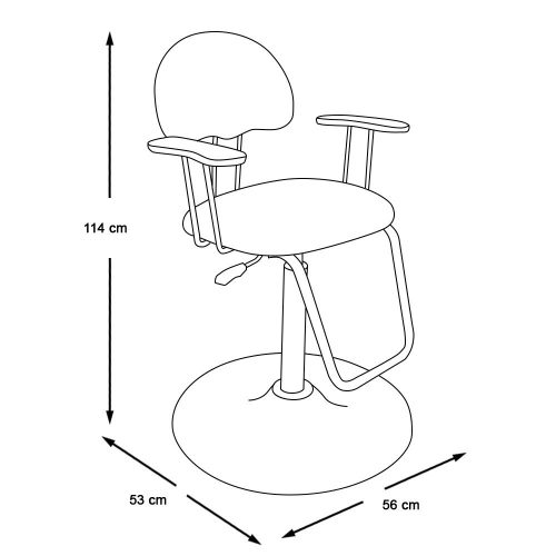 Timeless Beauty Gyermek fodrász szék, fekete (HOP1001278)