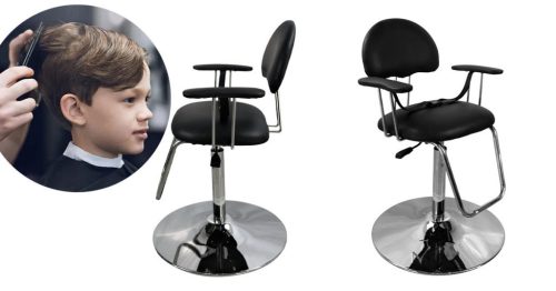 Timeless Beauty Gyermek fodrász szék, fekete (HOP1001278)