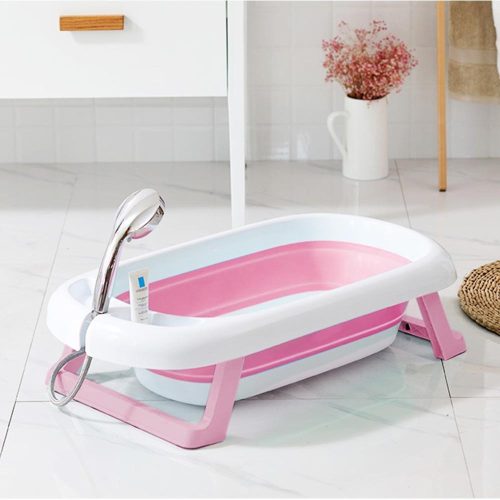 Timeless Home Összecsukható babakád hálóval, 2 színben-rózsaszín (HOP1001308-2)