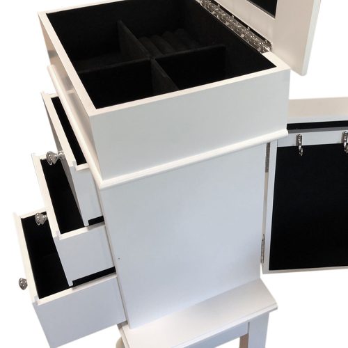 Timeless Home Ékszertartó szekrény, fehér (HOP1001310-1)