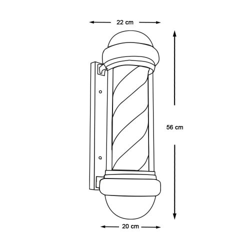 Timeless Beauty Világító barber shop cégér (HOP1001312)