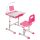Timeless Home Állítható magasságú, többfunkciós, gyerek íróasztal-rózsaszín (HOP1001317-2)