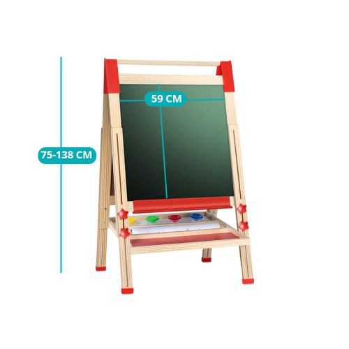 Timeless Toys Kétoldalas fa játéktábla (HOP1001361)