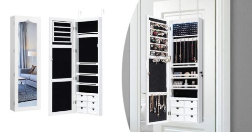 Timeless Home Fali tükrös ékszertartó világítással (HOP1001368)