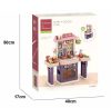 Timeless Toys 2 az 1-ben játékkonyha és fürdőszoba, 43 részes (HOP1001408)