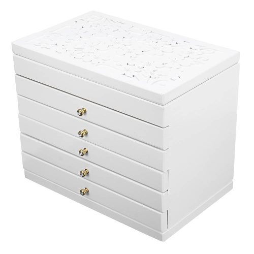 Timeless Beauty 6 rekeszes ékszertartó, fehér (HOP1001438)