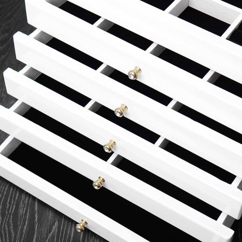 Timeless Beauty 6 rekeszes ékszertartó, fehér (HOP1001438)