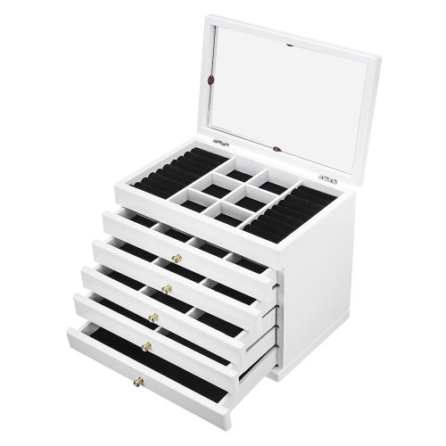Timeless Beauty 6 rekeszes ékszertartó, fehér (HOP1001438)