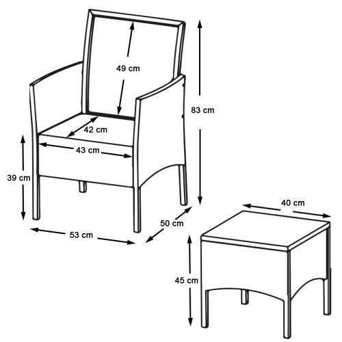 Timeless Garden Polyrattan kerti bútor szett (HOP1001460)