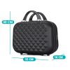 Timeless Home Utazóbőrönd szett kozmetikai táskával, több színben-fekete (HOP1001471-4)
